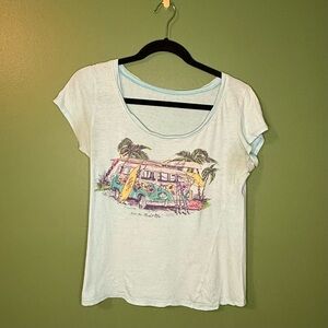 Women's Light Blue Graphic Tee